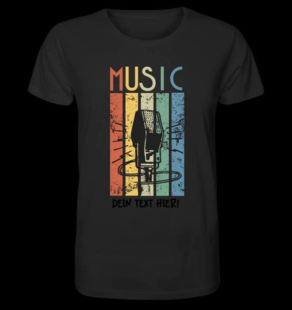 Music • Sing • Mic • Unisex Premium T-Shirt XS-5XL aus Bio-Baumwolle für Herren & Damen • personalisiert • Motivprodukt