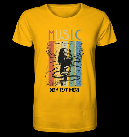 Music • Sing • Mic • Unisex Premium T-Shirt XS-5XL aus Bio-Baumwolle für Herren & Damen • personalisiert • Motivprodukt