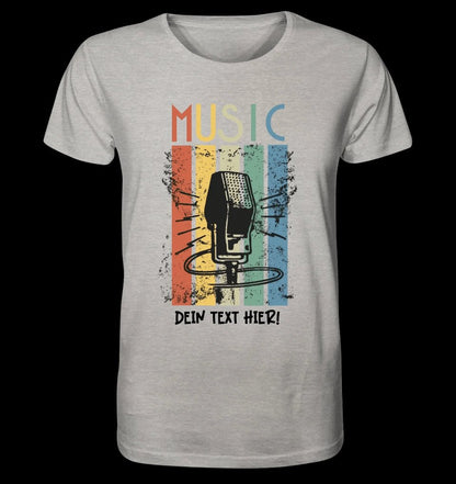 Music • Sing • Mic • Unisex Premium T-Shirt XS-5XL aus Bio-Baumwolle für Herren & Damen • personalisiert • Motivprodukt