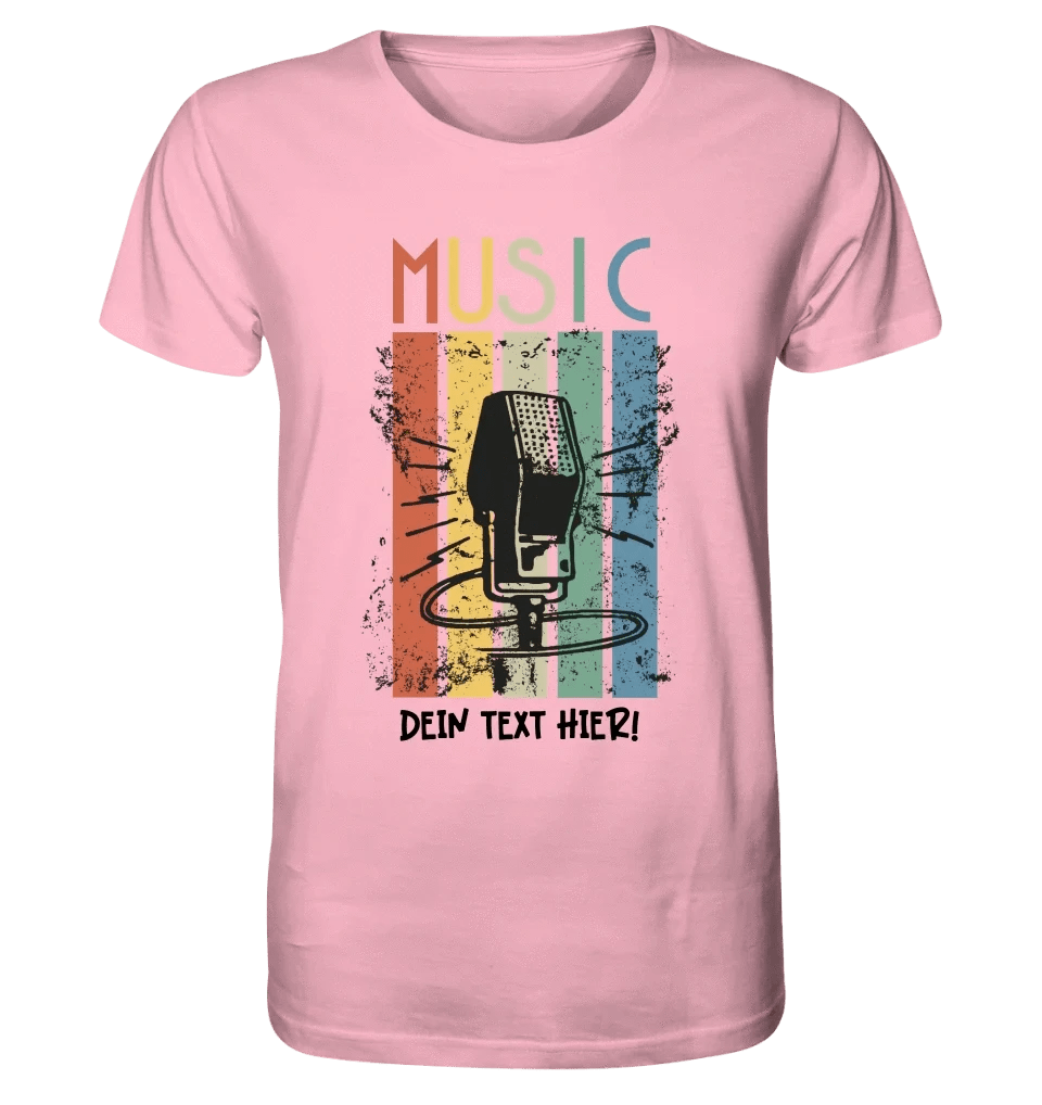 Music • Sing • Mic • Unisex Premium T-Shirt XS-5XL aus Bio-Baumwolle für Herren & Damen • personalisiert • Motivprodukt