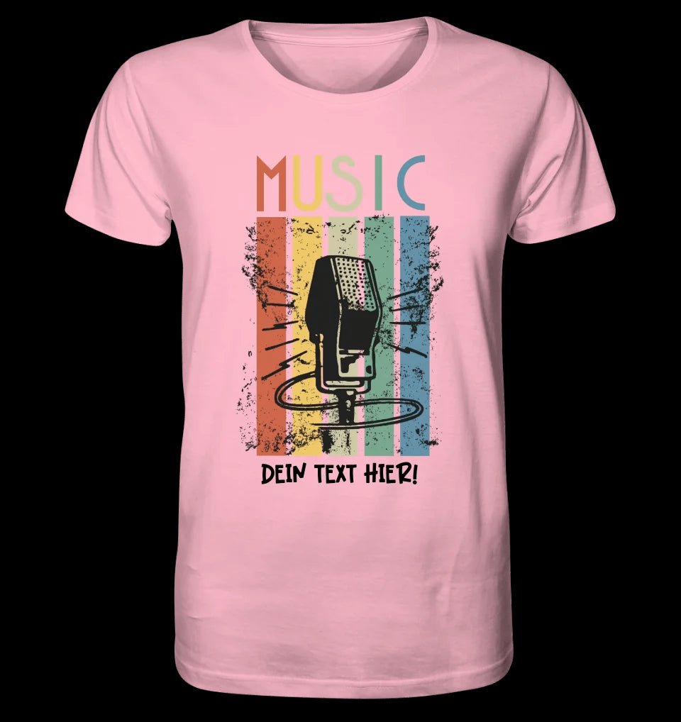 Music • Sing • Mic • Unisex Premium T-Shirt XS-5XL aus Bio-Baumwolle für Herren & Damen • personalisiert • Motivprodukt