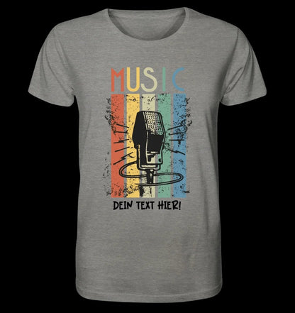 Music • Sing • Mic • Unisex Premium T-Shirt XS-5XL aus Bio-Baumwolle für Herren & Damen • personalisiert • Motivprodukt