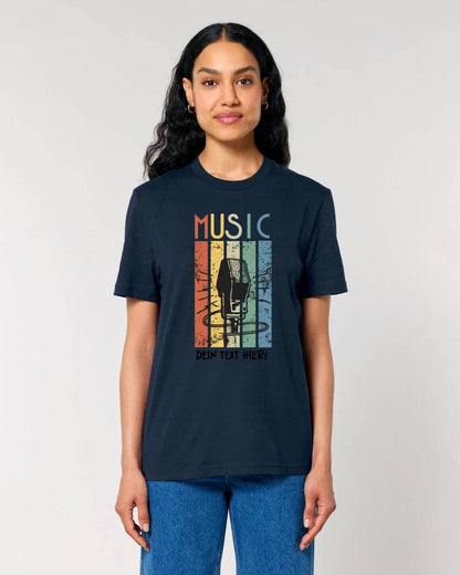 Music • Sing • Mic • Unisex Premium T-Shirt XS-5XL aus Bio-Baumwolle für Herren & Damen • personalisiert • Motivprodukt