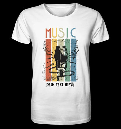 Music • Sing • Mic • Unisex Premium T-Shirt XS-5XL aus Bio-Baumwolle für Herren & Damen • personalisiert • Motivprodukt