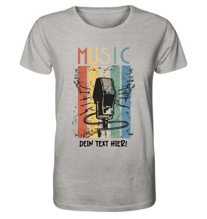 Music • Sing • Mic • Unisex Premium T-Shirt XS-5XL aus Bio-Baumwolle für Herren & Damen • personalisiert • Motivprodukt