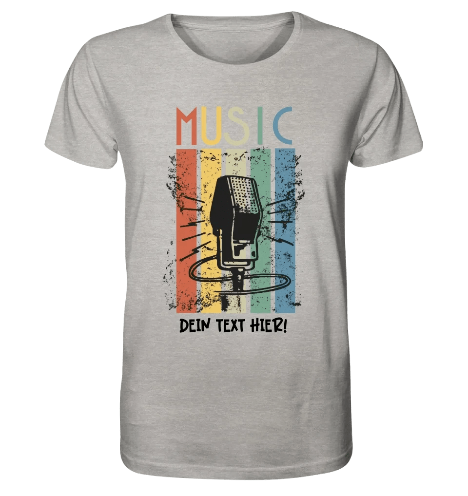 Music • Sing • Mic • Unisex Premium T-Shirt XS-5XL aus Bio-Baumwolle für Herren & Damen • personalisiert • Motivprodukt