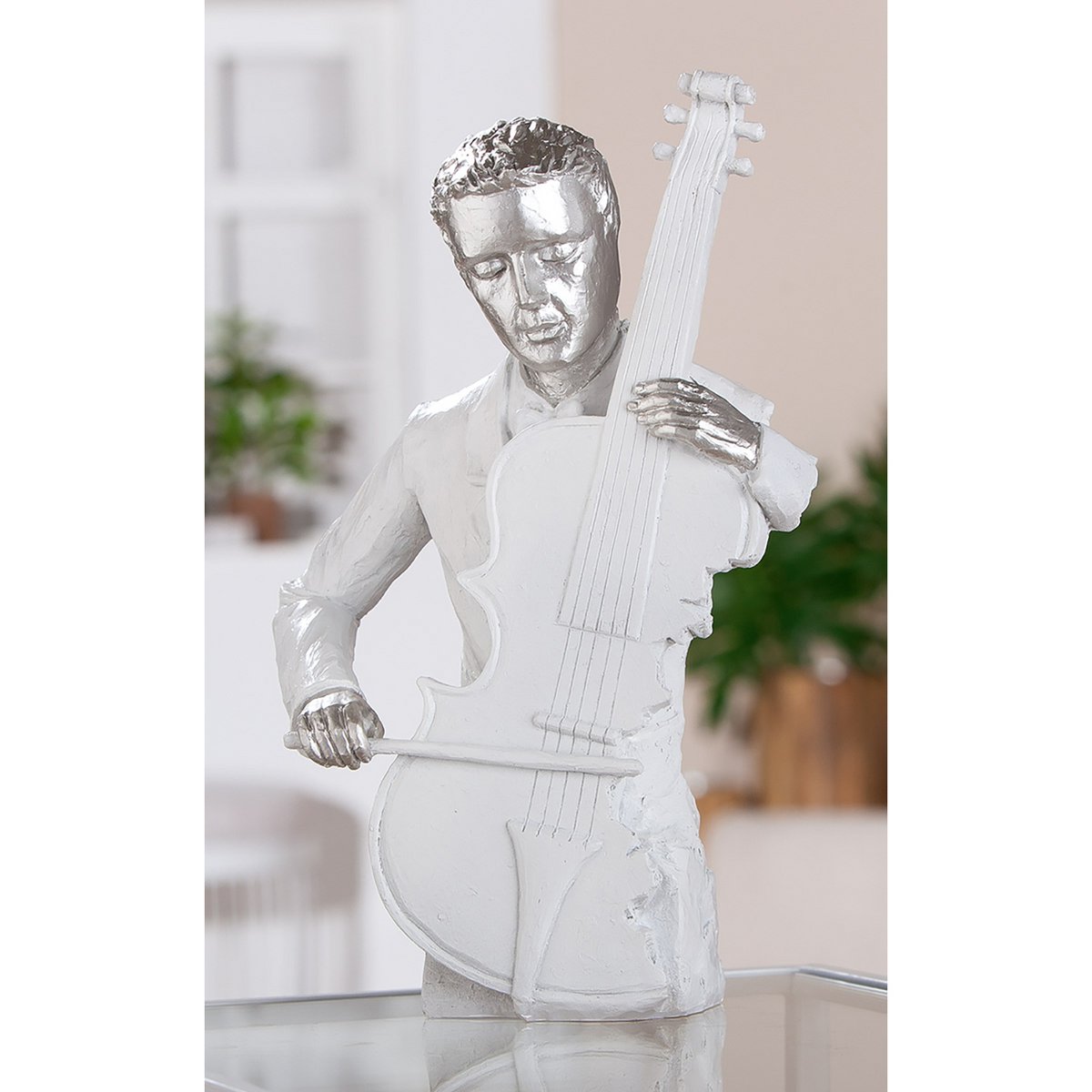 Musiker "Violoncello Musician" • Skulptur • Wohndeko