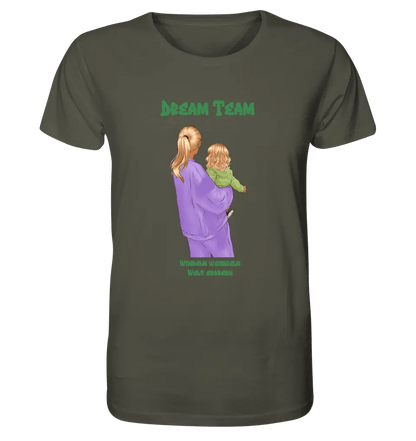 Mutter & Baby Designer personalisierbar - Unisex Premium T-Shirt XS-5XL aus Bio-Baumwolle für Damen & Herren