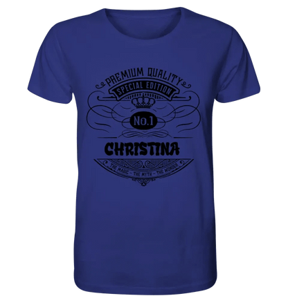 No.1 + Wunschname - Unisex Premium T-Shirt XS-5XL aus Bio-Baumwolle für Damen & Herren