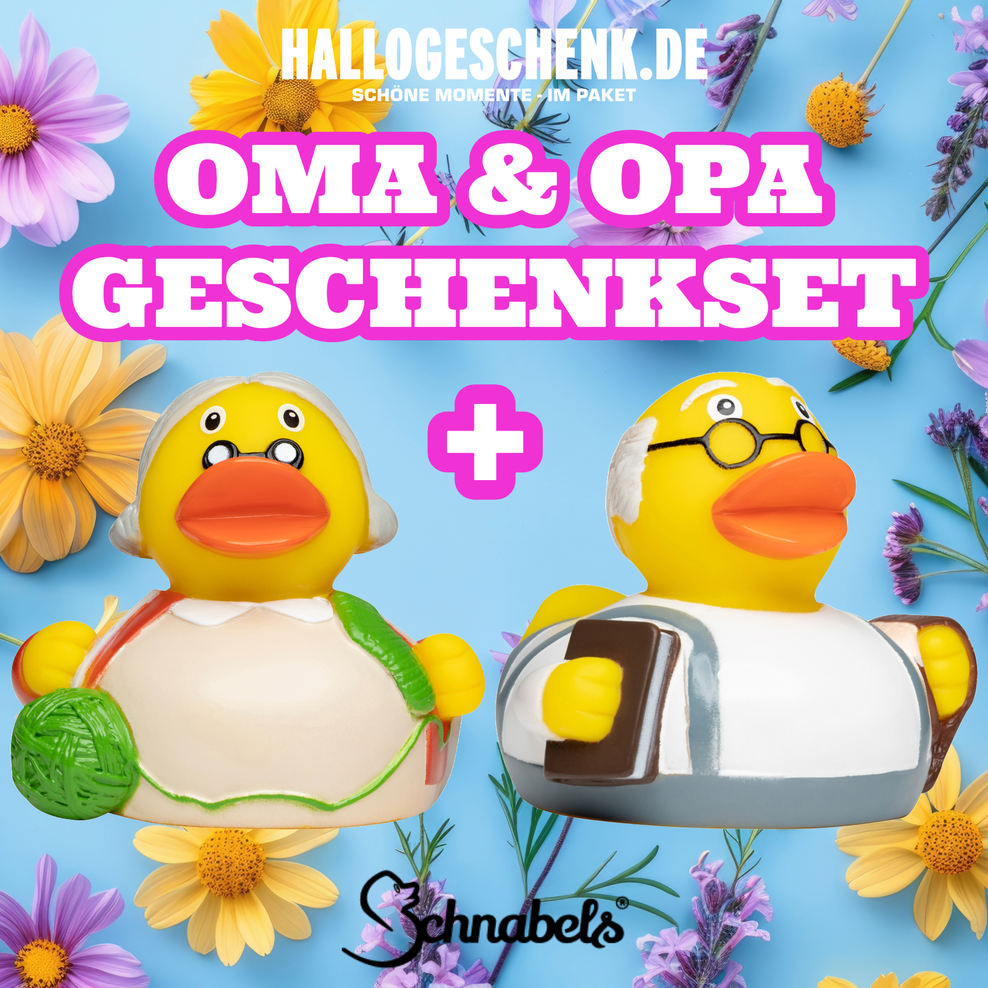 OMA & OPA • Badeente • Gummiente • Geschenkset • Bundle