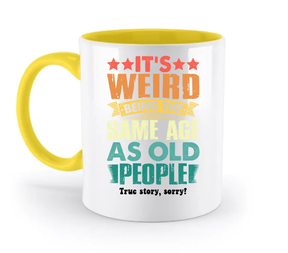 Old people • zweifarbige Tasse • Exklusivdesign • personalisiert