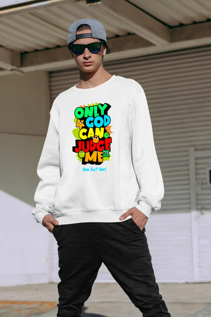 Only God • Unisex Sweatshirt Bio-Baumwolle in 4 Farben XS-3XL • personalisiert