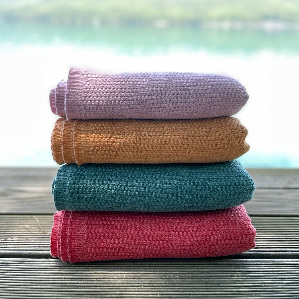 PINKO Stonewashed - Premium Wellness Towel • türkisches Handtuch / Hamamtuch