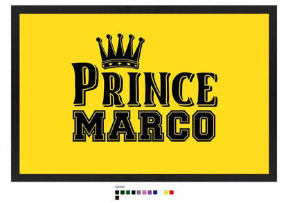 PRINCE + WUNSCHNAME • Fußmatte • Exklusivdesign • personalisiert