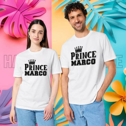 PRINCE + WUNSCHNAME • Unisex Premium T-Shirt XS-5XL aus Bio-Baumwolle für Damen & Herren • Exklusivdesign • personalisiert