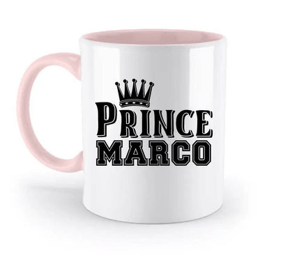 PRINCE + WUNSCHNAME • zweifarbige Tasse • Exklusivdesign • personalisiert