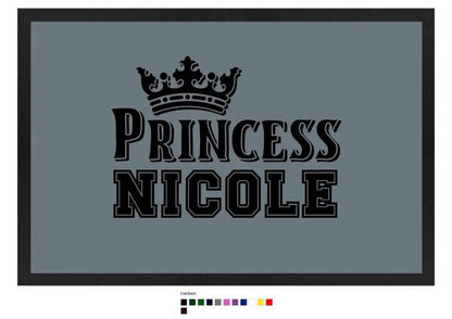 PRINCESS + WUNSCHNAME • Fußmatte • Exklusivdesign • personalisiert