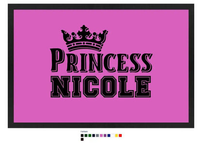 PRINCESS + WUNSCHNAME • Fußmatte • Exklusivdesign • personalisiert