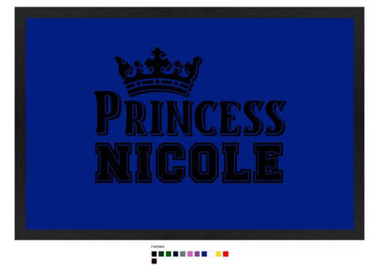 PRINCESS + WUNSCHNAME • Fußmatte • Exklusivdesign • personalisiert