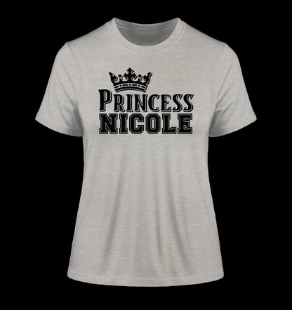 PRINCESS + WUNSCHNAME • Ladies Premium T-Shirt XS-2XL aus Bio-Baumwolle für Damen • Exklusivdesign • personalisiert