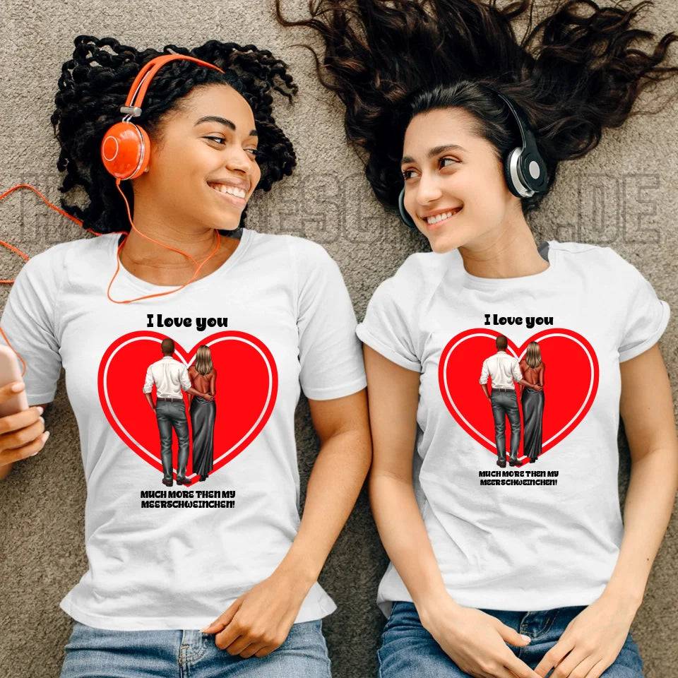 Paar Designer: Abendlook Couple - Ladies Premium T-Shirt XS-2XL aus Bio-Baumwolle für Damen