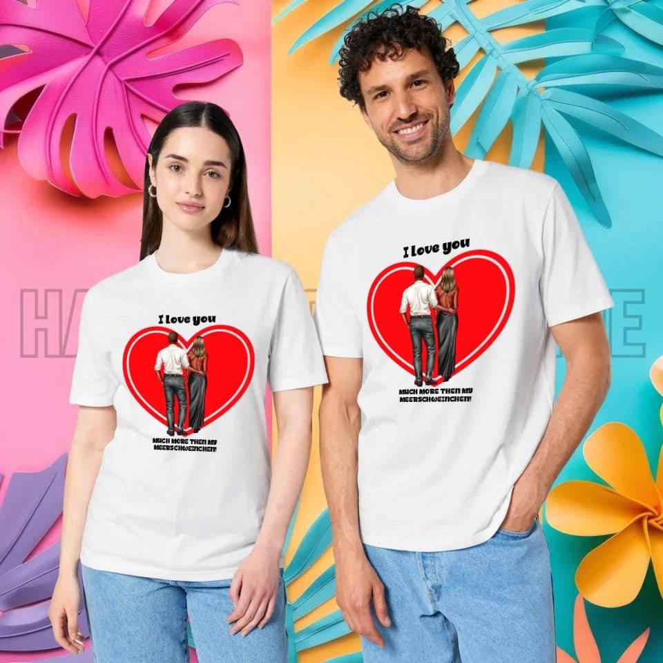 Paar Designer: Abendlook Couple personalisierbar - Unisex Premium T-Shirt XS-5XL aus Bio-Baumwolle für Damen & Herren