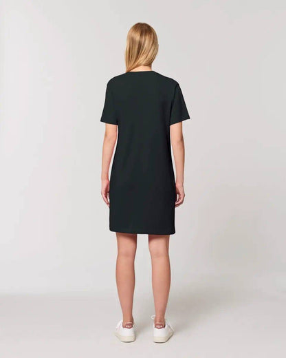 Paar Designer Fashion-Look, personalisierbar: T-Shirt Kleid aus Bio Baumwolle in 4 Farben XS-XXL / Organic Shirt Dress