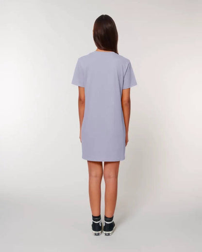 Paar Designer Fashion-Look, personalisierbar: T-Shirt Kleid aus Bio Baumwolle in 4 Farben XS-XXL / Organic Shirt Dress