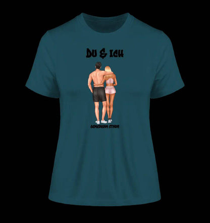 Paar Designer: Fitness Couple personalisierbar - Ladies Premium T-Shirt XS-2XL aus Bio-Baumwolle für Damen