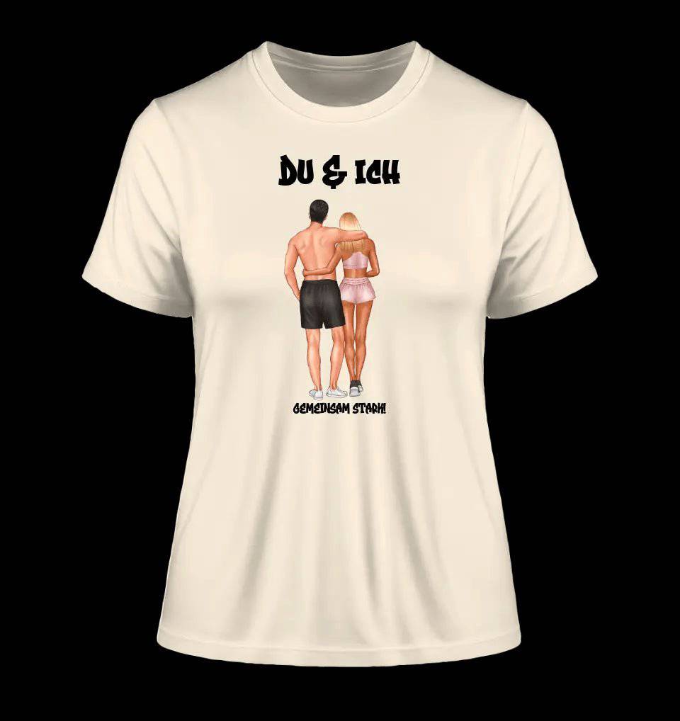 Paar Designer: Fitness Couple personalisierbar - Ladies Premium T-Shirt XS-2XL aus Bio-Baumwolle für Damen