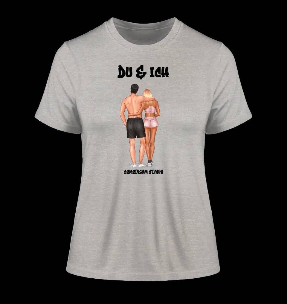 Paar Designer: Fitness Couple personalisierbar - Ladies Premium T-Shirt XS-2XL aus Bio-Baumwolle für Damen