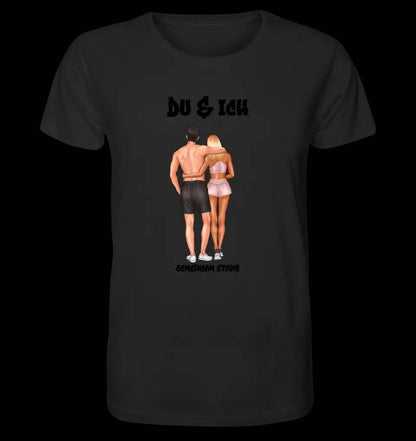 Paar Designer: Fitness Couple personalisierbar - Unisex Premium T-Shirt XS-5XL aus Bio-Baumwolle für Damen & Herren