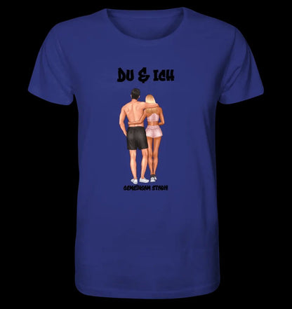 Paar Designer: Fitness Couple personalisierbar - Unisex Premium T-Shirt XS-5XL aus Bio-Baumwolle für Damen & Herren