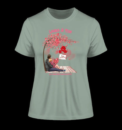 Paar Designer Valentinstag Picknick - Ladies Premium T-Shirt XS-2XL aus Bio-Baumwolle für Damen