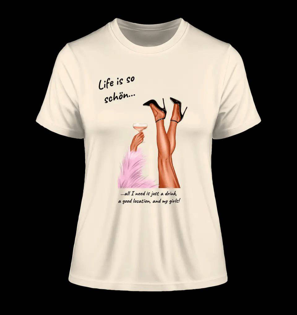 Party Legs personalisierbar - Ladies Premium T-Shirt XS-2XL aus Bio-Baumwolle für Damen