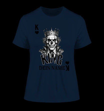 Poker King + dein Name • Ladies Premium T-Shirt XS-2XL aus Bio-Baumwolle für Damen • Exklusivdesign • personalisiert