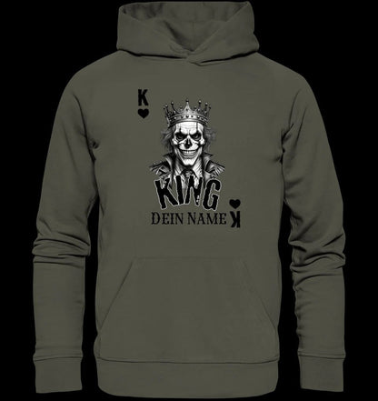 Poker King + dein Name • Unisex Premium Hoodie XS-5XL aus Bio-Baumwolle für Damen & Herren • Exklusivdesign • personalisiert