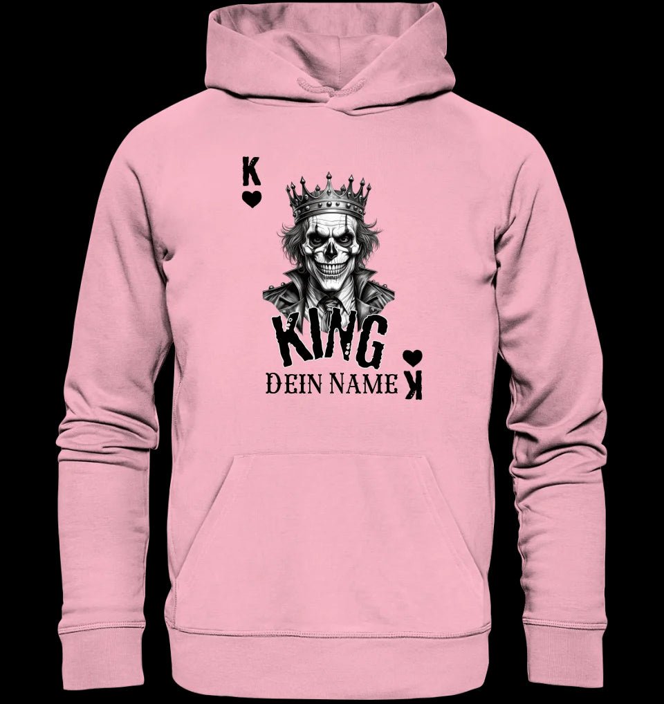 Poker King + dein Name • Unisex Premium Hoodie XS-5XL aus Bio-Baumwolle für Damen & Herren • Exklusivdesign • personalisiert