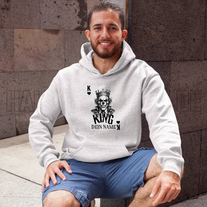 Poker King + dein Name • Unisex Premium Hoodie XS-5XL aus Bio-Baumwolle für Damen & Herren • Exklusivdesign • personalisiert