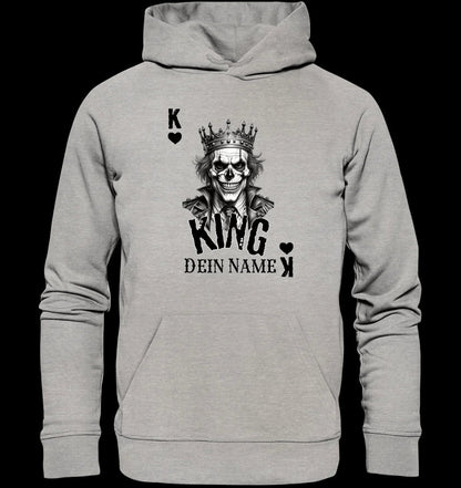 Poker King + dein Name • Unisex Premium Hoodie XS-5XL aus Bio-Baumwolle für Damen & Herren • Exklusivdesign • personalisiert