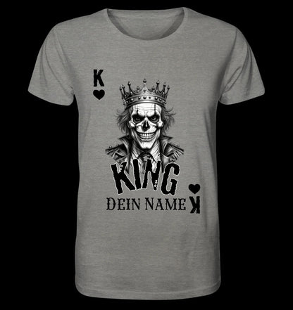 Poker King + dein Name • Unisex Premium T-Shirt XS-5XL aus Bio-Baumwolle für Damen & Herren • Exklusivdesign • personalisiert