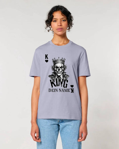 Poker King + dein Name • Unisex Premium T-Shirt XS-5XL aus Bio-Baumwolle für Damen & Herren • Exklusivdesign • personalisiert