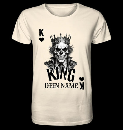 Poker King + dein Name • Unisex Premium T-Shirt XS-5XL aus Bio-Baumwolle für Damen & Herren • Exklusivdesign • personalisiert