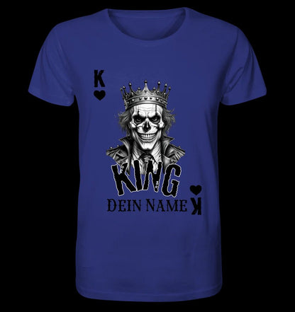 Poker King + dein Name • Unisex Premium T-Shirt XS-5XL aus Bio-Baumwolle für Damen & Herren • Exklusivdesign • personalisiert