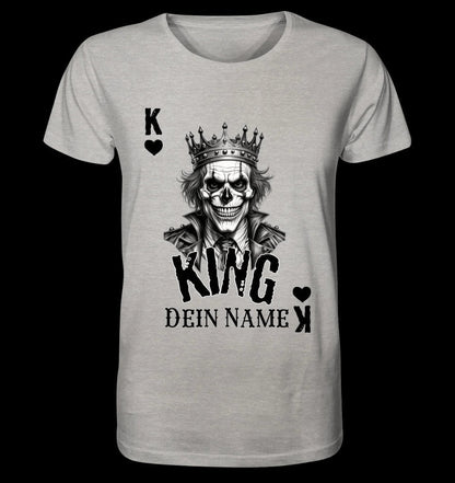 Poker King + dein Name • Unisex Premium T-Shirt XS-5XL aus Bio-Baumwolle für Damen & Herren • Exklusivdesign • personalisiert