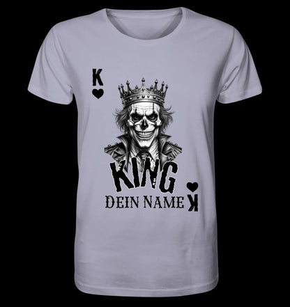 Poker King + dein Name • Unisex Premium T-Shirt XS-5XL aus Bio-Baumwolle für Damen & Herren • Exklusivdesign • personalisiert