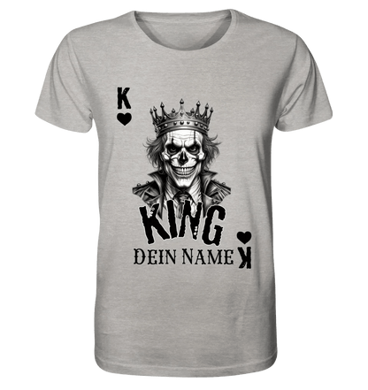 Poker King + dein Name • Unisex Premium T-Shirt XS-5XL aus Bio-Baumwolle für Damen & Herren • Exklusivdesign • personalisiert