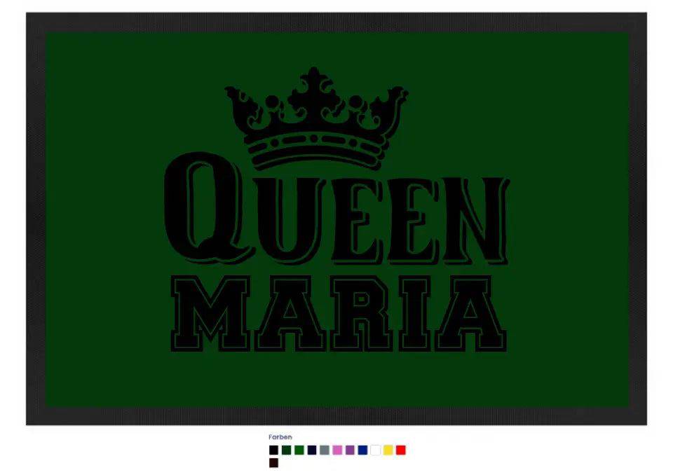 QUEEN + WUNSCHNAME • Fußmatte • Exklusivdesign • personalisiert