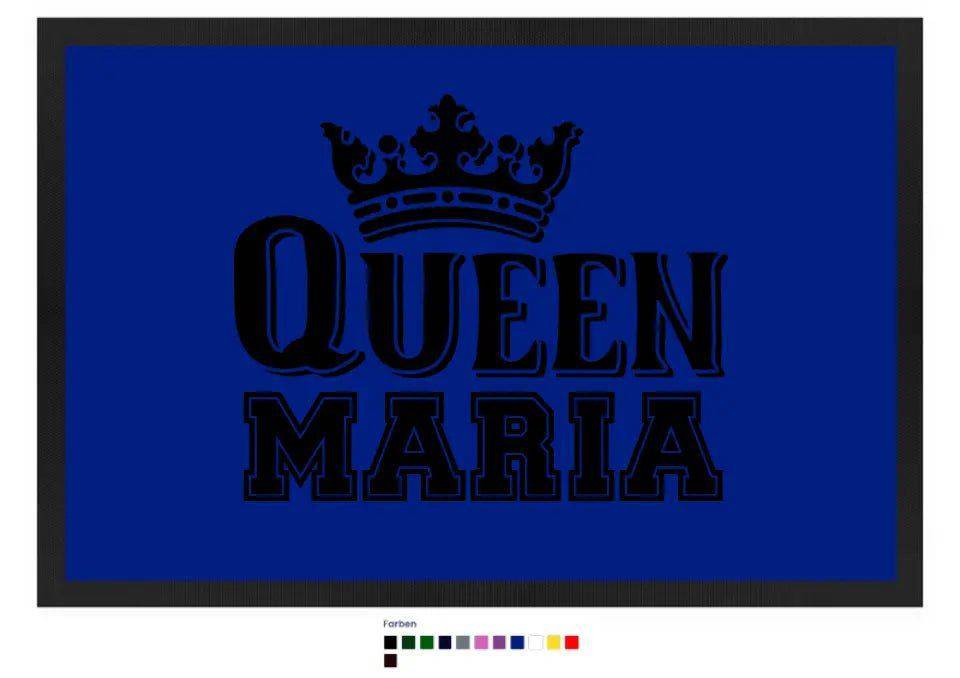 QUEEN + WUNSCHNAME • Fußmatte • Exklusivdesign • personalisiert