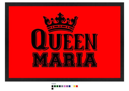 QUEEN + WUNSCHNAME • Fußmatte • Exklusivdesign • personalisiert